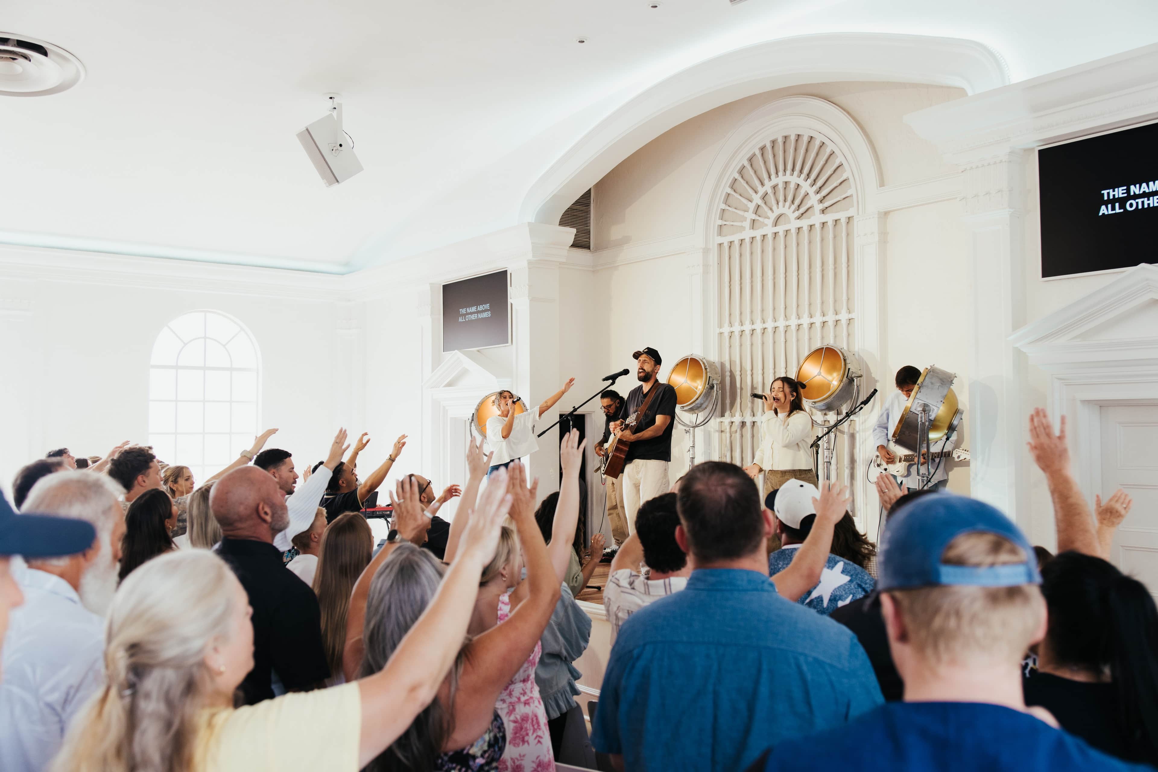 The Harbour Church family worshipping together